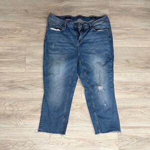 Vigoss‎ Distressed Blue Ankle Jeans